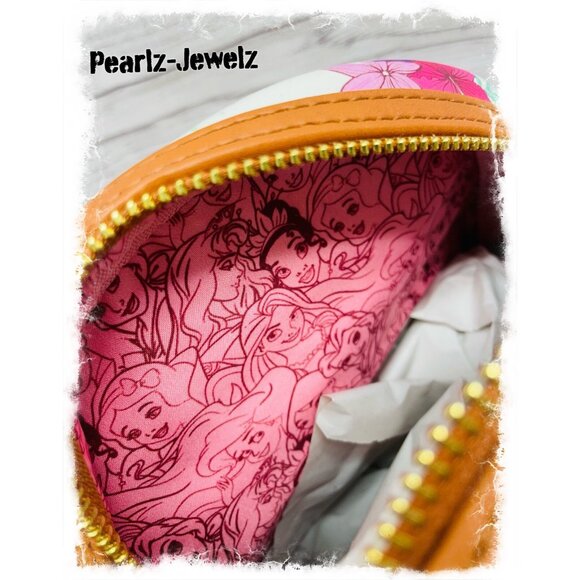 Loungefly Disney Princess Ariel Aurora Belle Rapunzel Fall Floral Mini Backpack